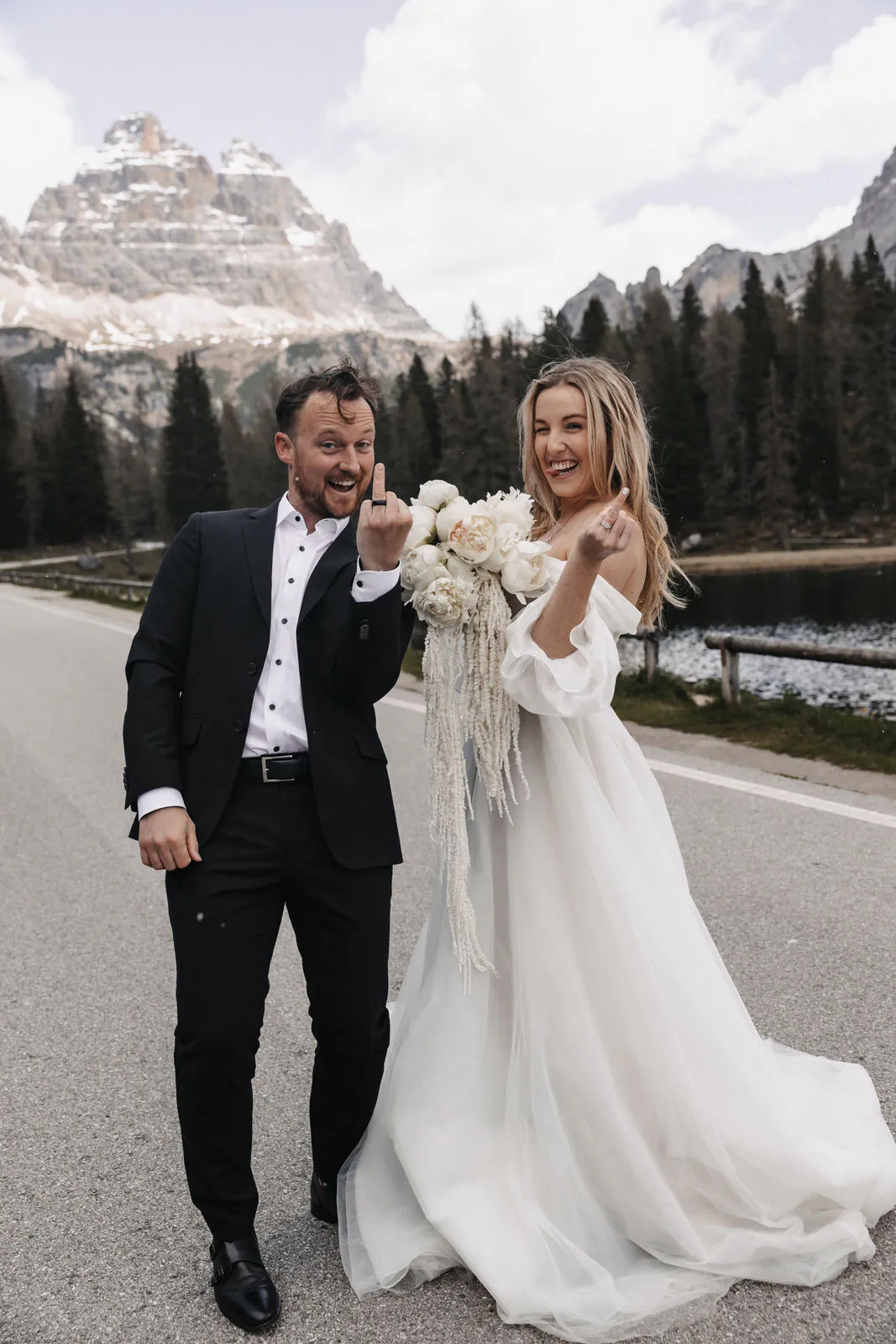 Mountain wedding photographer in italian dolomites